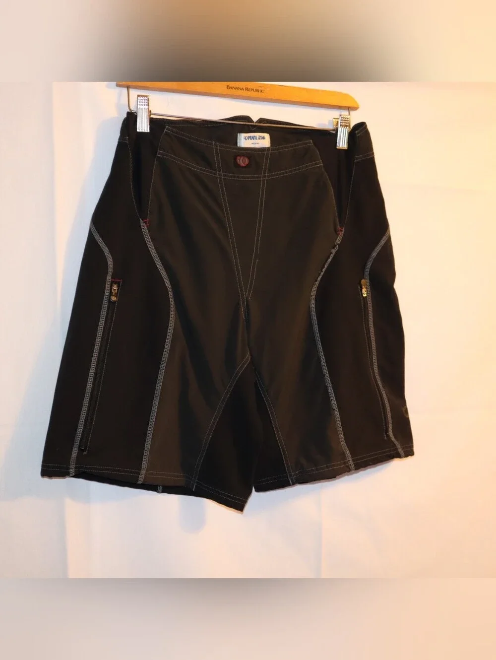Pearl Izumi Shorts Cycling Mountain Bike Mens M  Non-Padded Black Grey‎ Nylon